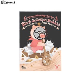 ELIZAVECCA Hell-Pore Black Solution Bubble Serum Mask Pack 28g*5ea