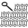 EIHI Pack of 30 Black Eye Bolts Screw Hooks, Eye