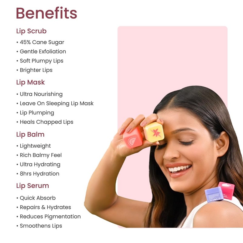 Earth Rhythm Lip Care Kit pack of 4 | Lip