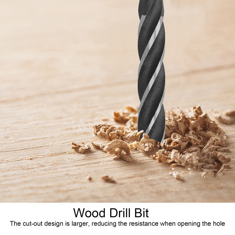 5Pcs Brad Point Drill Woodworking 4 Flute Cut Drilling Tool
