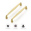 Ravinte 10 Pack 5 Inch Brushed Brass Kitchen Cabinet Handles