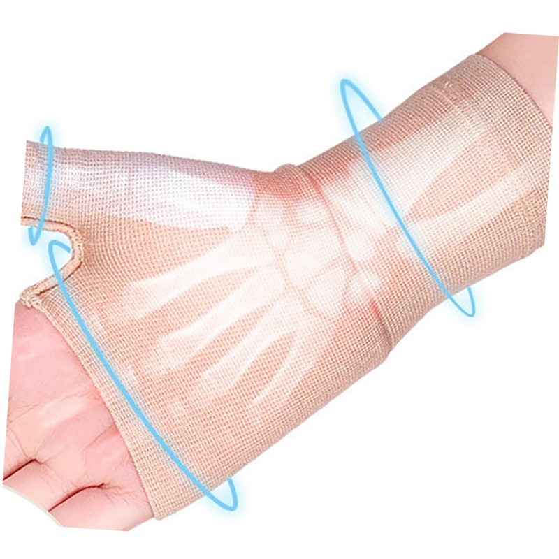 TOVINANNA 1pair Fingerless Compression Gloves Elasticity Pressure Gloves for Enhanced