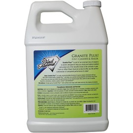 Black Diamond Stoneworks Granite Plus! 2 in 1 Cleaner & Sealer for Granite, Marble, Travertine, Limestone, Ready to Use! (1 Quart/1 Gallon)