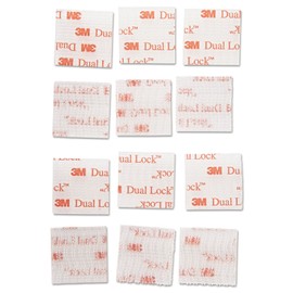 Scotch Extreme Fasteners, 1" X 1", White, 6/Pack