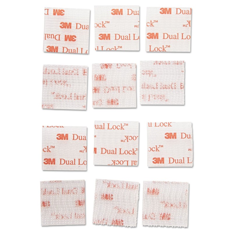 Scotch Extreme Fasteners, 1" X 1", White, 6/Pack