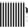10 Pieces 12-inch M10 Threaded Extension Poles Lighting Fixture Downrods