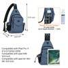 MOSISO Sling Backpack,Canvas Crossbody Hiking Daypack Bag with Anti-theft Pocket,