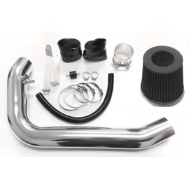 Performance Air Intake Filter System Kit Compatible For 1995 1996 1997 1998 240SX S14 Silvia 2.4L 4Cyl (Black)