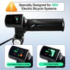 Royitay Ebike Full Twist Throttle Replacement for Ridstar Q20/Q20Lite/Q20Pro/H20/H26Pro/H20,48V, LCD
