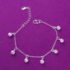 Little Bells Bracelet for Women Silver Ankle Bells Bracelets Silver