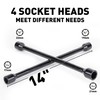 CARTMAN Professional 14 Inch Universal Heavy Duty Lug Wrench 4
