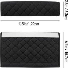 2 Pcs Universal Car Seat Belt Pads - Seatbelt Covers - seat belt pads for kids - Suitable for Kids, Women & Men (Black)