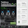 D1002 TAM-T Teléfono Inalámbrico de 3 Auriculares, con Contestador Automático