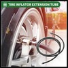 Hihaha Universal Tire Inflator Extension Tube Air Pump Extend Hose