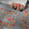 1 Sheets Fall Nail Stickers for Nail Art 5D Self-Adhesive