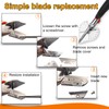Mitre Scissors, Angle Scissors with 10 Replacement Blades Angle Scissors