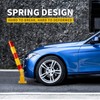 Vechkom Folding Parking Post Parking Barrier Spring Type Thickened Parking