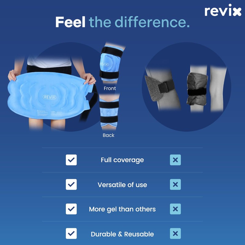 REVIX 20" Extra Large Ice Pack for Knee, Back, Shoulder,