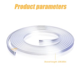 Car Door Edge Guards, 16Ft PVC U Shape Sealed Door Edge Protection, Anti-Collision Protector Strips Guards, Clear Anti-Scratch Trim Molding, Auto Accessories Universal for Most Cars (Transparent)