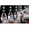 Yapicoco Shower Curtain Hooks Rings for Bathroom, 12PCS Gemstone Crystal
