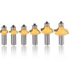 Mesee 6 Pieces Round Over Edging Router Bit Set, 1/2-Inch