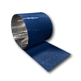 EAGLE 1-0.025 (Thin) 10 FT Embossed Aluminum Diamond Checker Plate Sheets/Rolls (Multiple Sizes and Colors) - (12in. X 10ft, Indigo Blue)