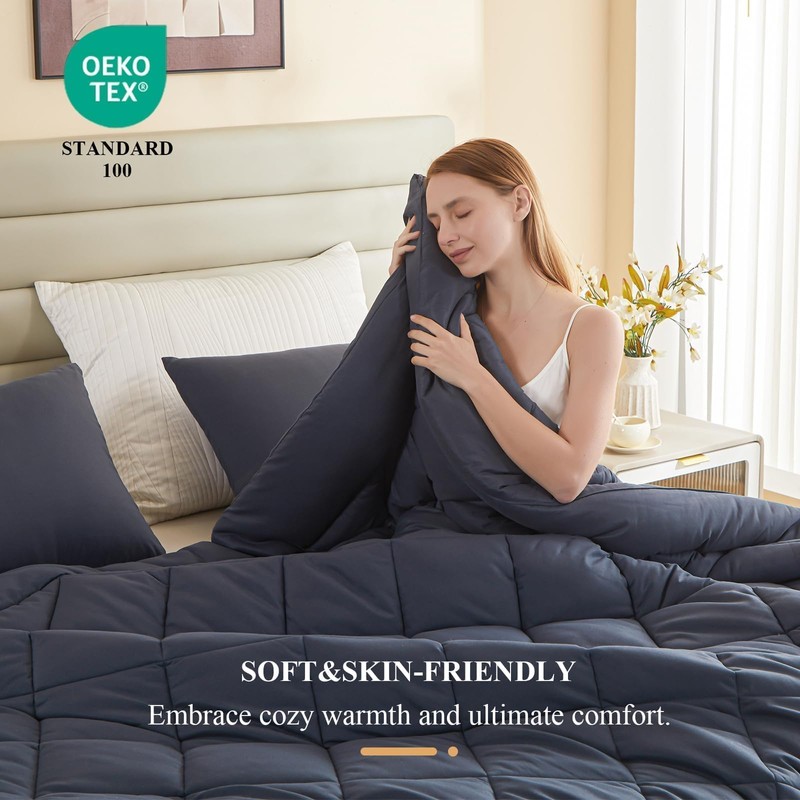MIOTO 132x120 Alaskan King Comforter, Extra Large King Size Comforter
