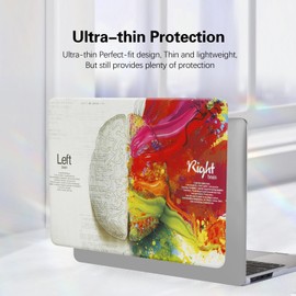 Funut Compatible with MacBook Air 15 inch Case 2024 2023 Release M3 A3114 M2 A2941 Liquid Retina Display & Touch ID, Laptop Plastic Hard Shell Case+Keyboard Cover for MacBook Air 15.3", Brain