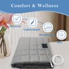 LAXVAPIU Grounding Mat Cotton Bed Pad Silver Fiber Quilted Grounded