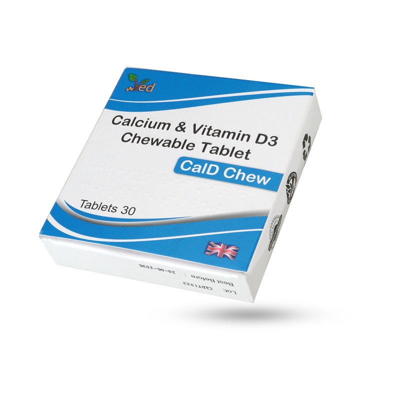 VED Calcium & D3 CHEWABLE Tablet | 30 Days Supply