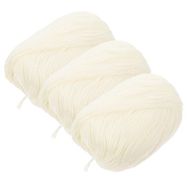 IWOWHERO 3rolls Comfortable Cotton Yarns for Crocheting Soft and Portable Household Knitting Yarn for Projects Home Decoration Jewelry Making and More