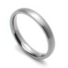 DoubleAccent 3MM Comfort Fit Titanium Wedding Band Classic Domed Ring