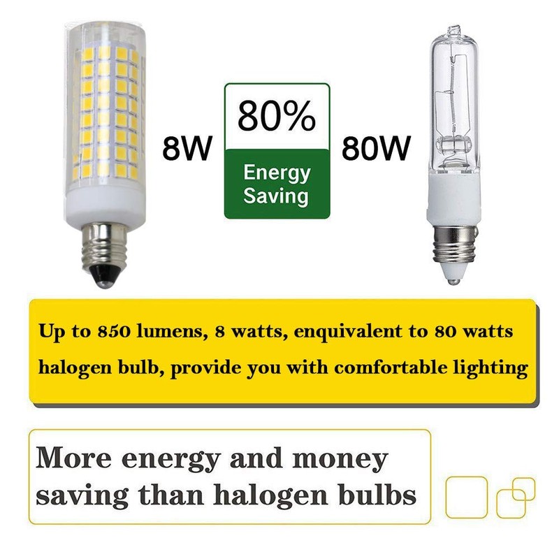 Yuyilight [4-Pack] E11 led Bulb, 90W Equivalent Halogen Replacement Lights,