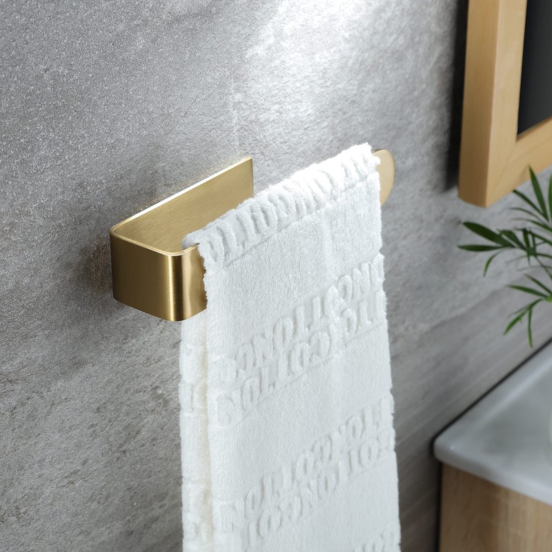 Taozun Towel Holder Gold Hand Towel Rack Adhesive Towel Bar