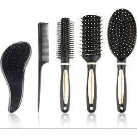 8 Pack Hair Brush Set, Hairdressing Combs Set, Professional Hair Styling Comb Anti-Static Curly Hairs Brush Wide Tooth Comb Paddle Brushes for Wet Curly Salon Home Supplies