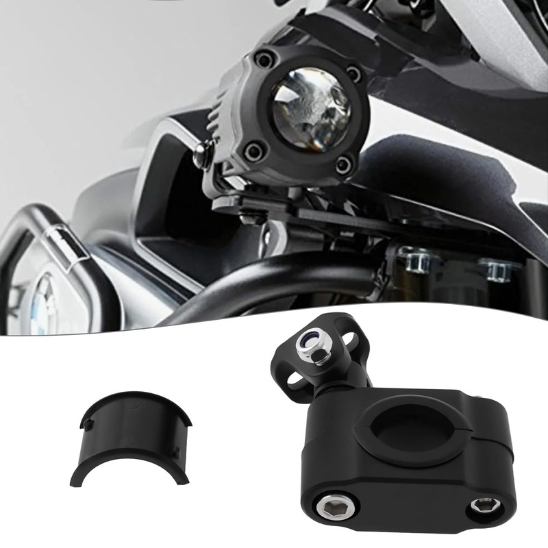 ECSiNG 2 Piece Motorcycle Crash Bar Light Holder for 18-32mm