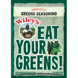 Wileys Seasoning Mix Sampler Pack of 5 - Greens Seasoning, Greens with Pepper Seasoning, Yams Seasoning, Beans and Peas Seasoning packaged by D'Elite Box