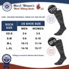 Buttons & Pleats Wool Socks for Men Women Merino Thermal