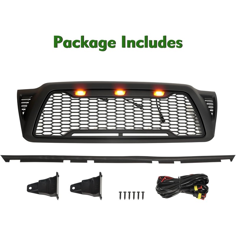 2005 Front Grille Compatible with 2005-2011 Tacoma Mesh Grille with