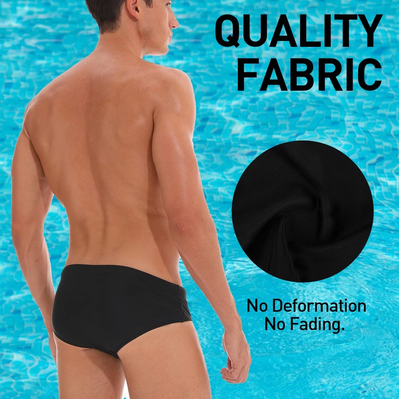 Arcweg Men's Swimming Trunks Short Tight Boys Swimming Trunks Removable