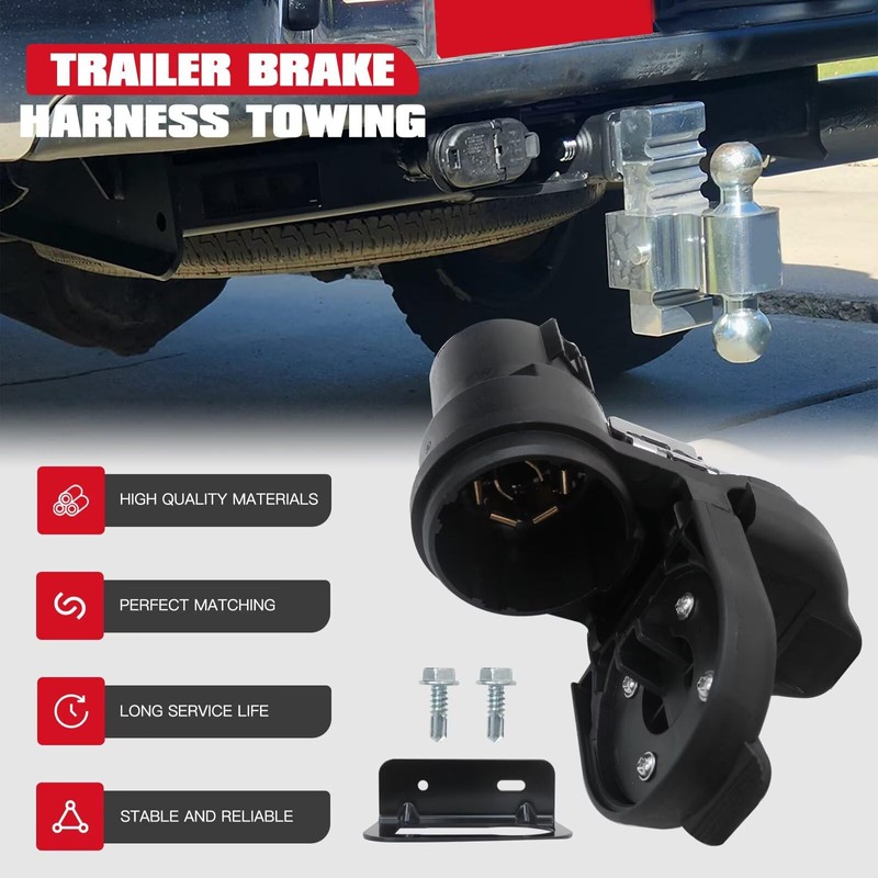 9U5Z-14489-MAA, 9U5Z14489MAA Trailer Brake Harness Towing 4/7 Plug Connector with