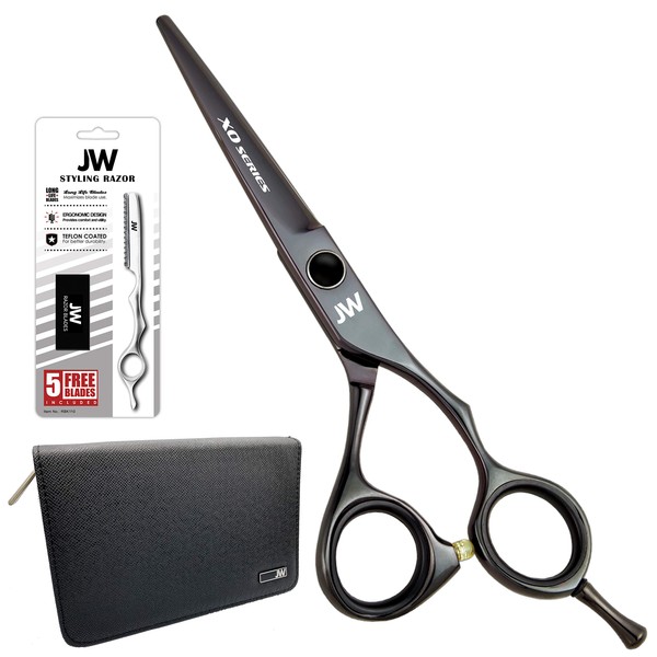 JW XO Professional Hair Shear & Styling Razor Set (6.0"