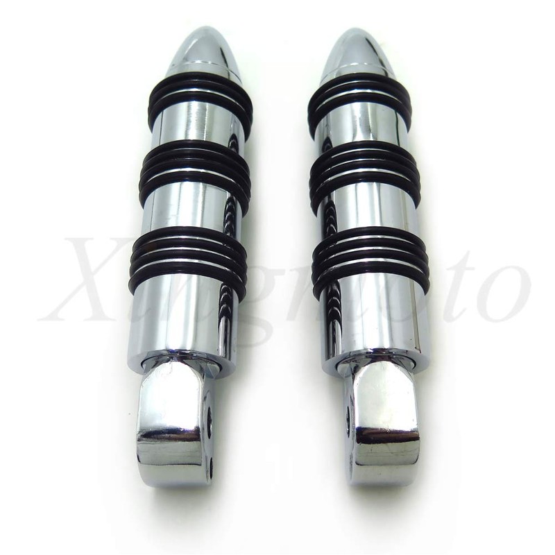 MT107+PA011 - Replacement of Chrome Rear FootPeg Compatible with 1995-2008