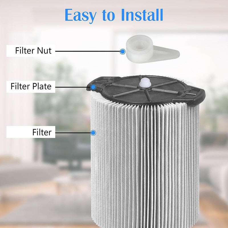 4 Pcs 73316 Vac Filter Plate Nut, Shop Vac Filter
