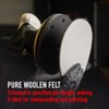 Maxshine 5” Wool Felt Polishing Pad – Hook and Loop,