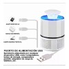 ML LAMPARA Lámpara Mata Mosquitos Moscos Luz Uv Repelente Interiores
