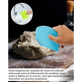 5 Espatulas Reposteria, Raspas Para Reposteria Multicolor, Raspador De Masa Para Pan, Adecuado Para Raspar La Masa En Un Tazón, Cortar y Moldear Pan, Pizza, Azúcar Volcado, Etc, 11,8 x 9,3 Cm