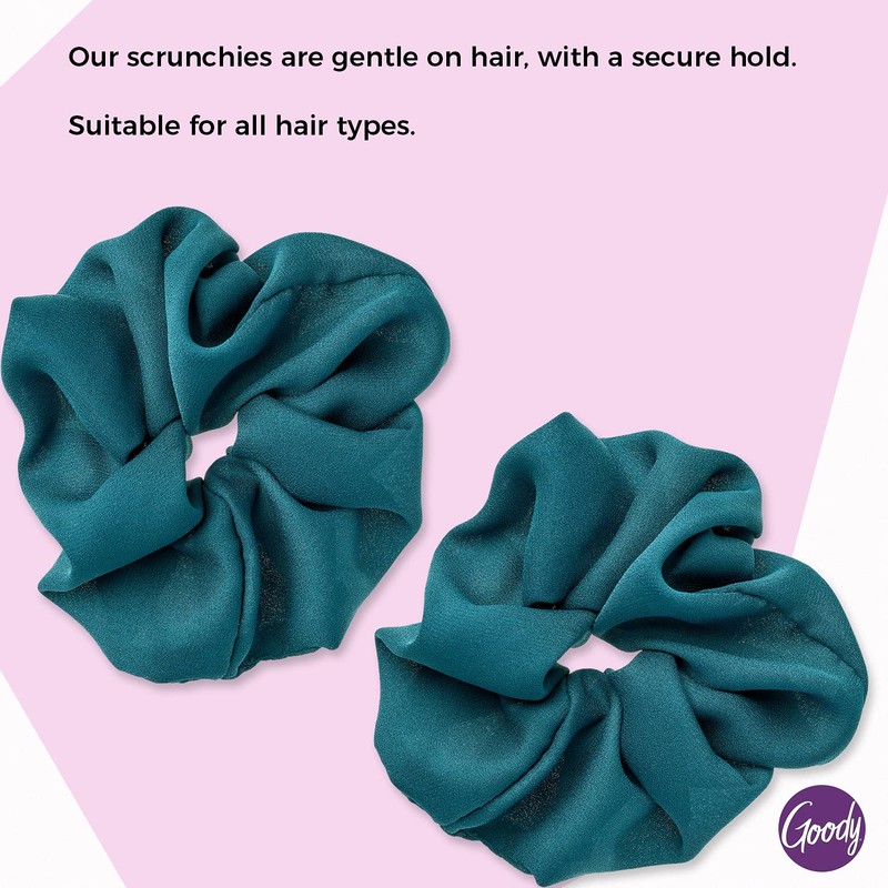 Goody XL Hair Scrunchie - Large, Green - Help Keep