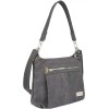 Travelon Anti-Theft Heritage Crossbody Hobo Bag RFID Blocking, Pewter Grey