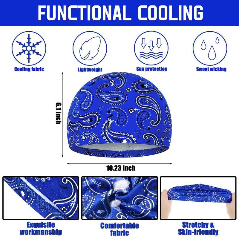 Tarpop 10 Pcs Men Skull Caps Cooling Welding Hard Helmet